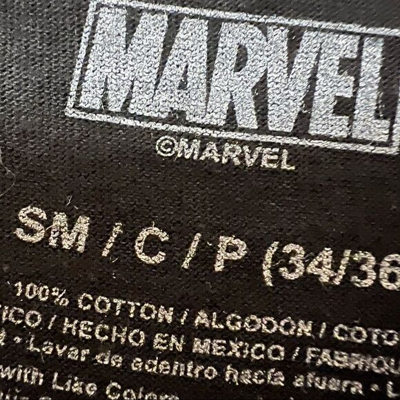 NEW Marvel Comics Black Red Logo T-Shirt Mens Graphic Adult Small - Picture 6 of 6